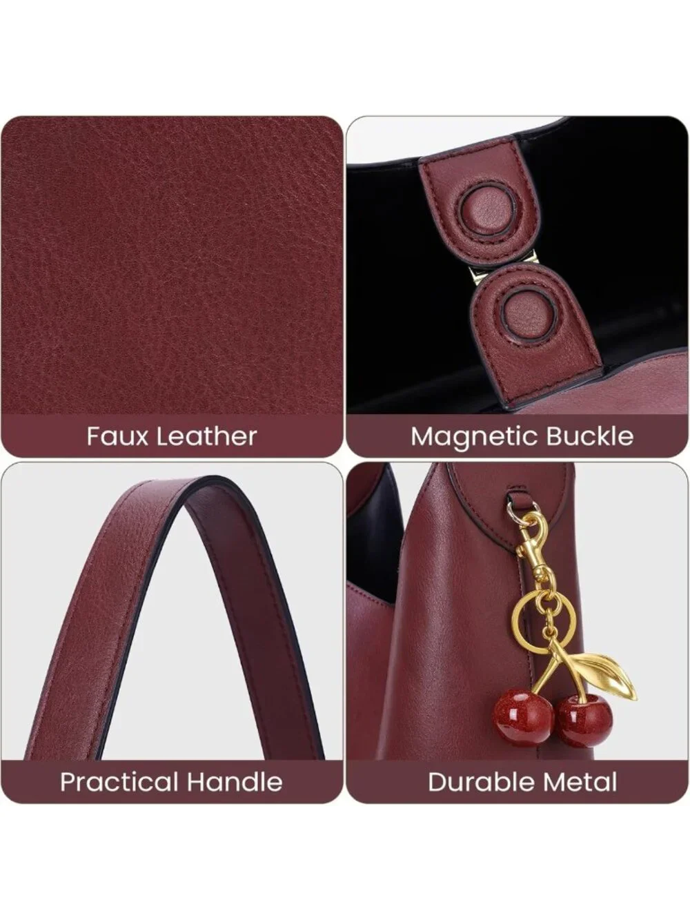 Chic Faux Suede Hobo Tote Bag for Women | Vegan Leather Shoulder Purse with